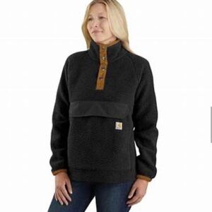 Women’s fleece carhartt pullover small $79